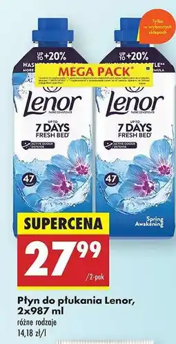 Biedronka Płyn do płukania Lenor, 2x987 ml oferta