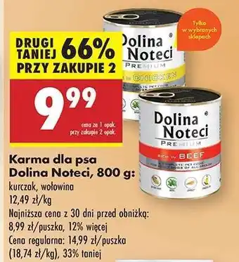 Biedronka Karma dla psa Dolina Noteci, 800 g oferta