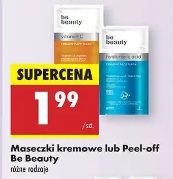 Biedronka Maseczki kremowe lub Peel-off Be Beauty oferta