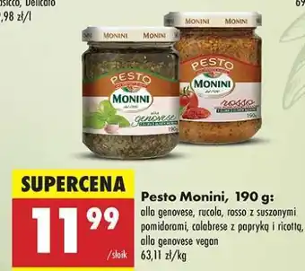 Biedronka Pesto Monini, 190 g oferta