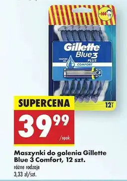 Biedronka Maszynki do golenia Gillette Blue 3 Comfort, 12 szt oferta