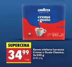 Biedronka Kawa mielona Lavazza Crema e Gusto Classico, 2×250 g oferta