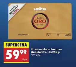 Biedronka Kawa mielona Lavazza Qualità Oro 3x250 g oferta