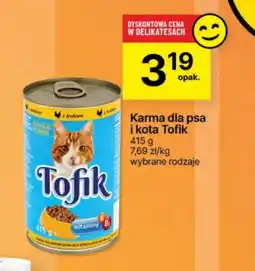 Delikatesy Centrum Karma dla psa Tofik oferta