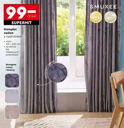 Biedronka Komplet zasłon Smukee oferta