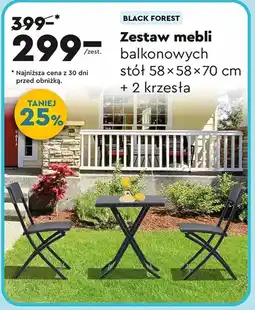 Biedronka Zestaw mebli balkonowych Black oferta