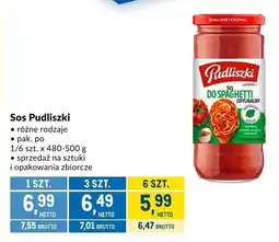 Makro Sos Pudliszki do spaghetti 480-500g oferta