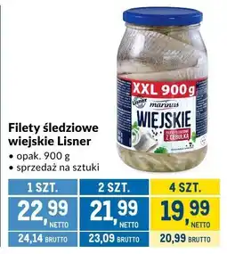 Makro Filety śledziowe wiejskie Lisner 900g oferta