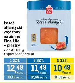 Makro Łosoś atlantycki wędzony na zimno Fine Life 100g oferta
