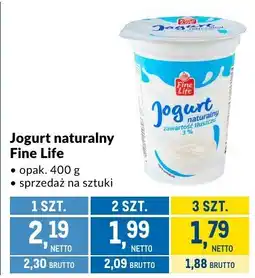 Makro Jogurt naturalny Fine Life 400g oferta