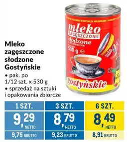 Makro Mleko zagęszczone słodzone Gostyńskie 530g oferta