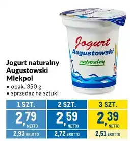 Makro Jogurt naturalny Augustowski Mlekpol 350g oferta