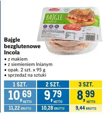 Makro Bagle bezglutenowe Incola oferta