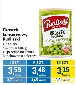 Makro Groszek konserwowy Pudliszki oferta
