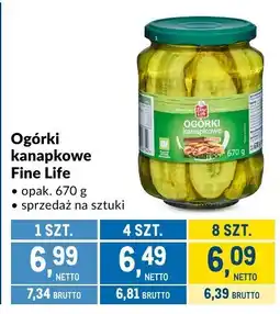 Makro Ogórki kanapkowe Fine Life oferta