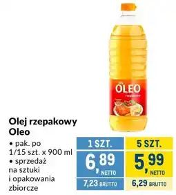 Makro Olej rzepakowy Oleo oferta