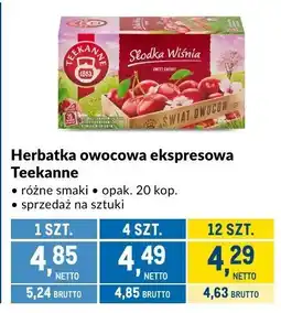 Makro Herbatka owocowa ekspresowa Teekanne oferta