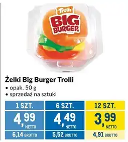 Makro Żelki Big Burger Trolli oferta