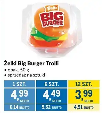 Makro Żelki Big Burger Trolli oferta