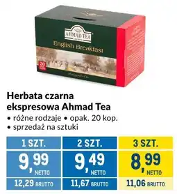 Makro Herbata czarna ekspresowa Ahmad Tea oferta