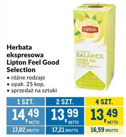 Makro Herbata ekspresowa Lipton Feel Good Selection oferta