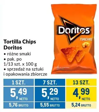 Makro Tortilla chips Doritos oferta
