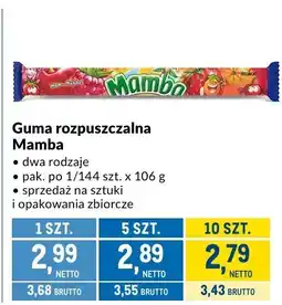 Makro Guma rozpuszczalna Mamba oferta