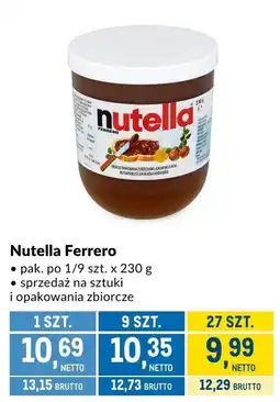 Makro Nutella Ferrero oferta