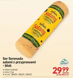 Makro Ser Serenada salami z przyprawami - blok 1kg Spomlek oferta