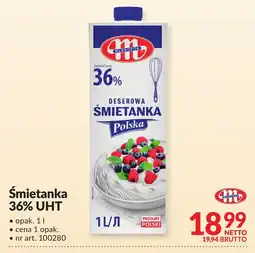 Makro Śmietanka 36% UHT 1l Mlekovita oferta