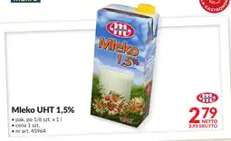 Makro Mleko UHT 1,5% 1l Mlekovita oferta