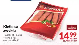 Makro Kiełbasa zwykła 1kg Sokołów oferta