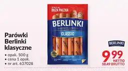 Makro Parówki Berlinki klasyczne 500g oferta