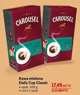 Makro Kawa mielona Carousel Daily Cup Classic 500g oferta
