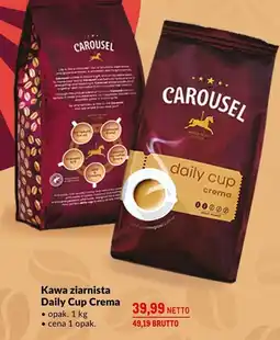 Makro Kawa ziarnista Carousel Daily Cup Crema 1kg oferta