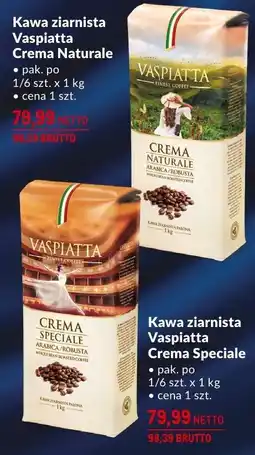 Makro Kawa ziarnista Vaspiatta Crema Speciale 1kg oferta