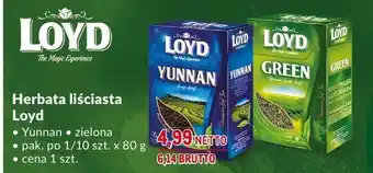 Makro Herbata liściasta Loyd Yunnan zielona 80g oferta