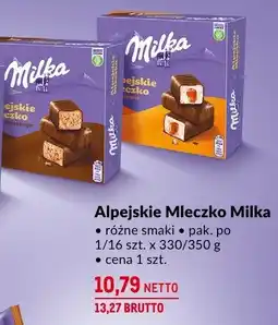 Makro Alpejskie mleczko Milka 350g oferta