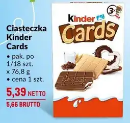 Makro Ciasteczka Kinder Cards 76,8g oferta