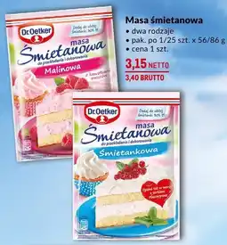 Makro Masa śmietanowa śmietankowa 56g Dr. Oetker oferta