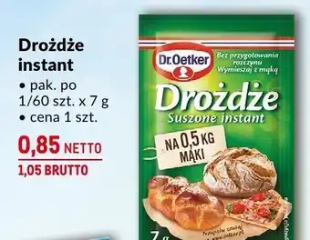 Makro Drożdże instant 7g Dr. Oetker oferta