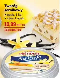 Makro Serek waniliowy 150g President oferta