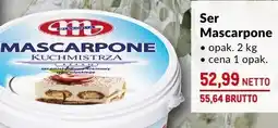 Makro Ser Mascarpone opak. 2 kg Mlekovita oferta