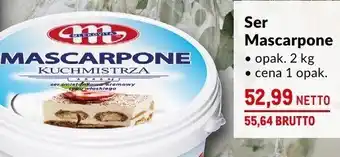 Makro Ser Mascarpone opak. 2 kg Mlekovita oferta