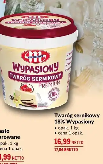 Makro Twaróg sernikowy 18% Wypasiony 1kg Mlekovita oferta