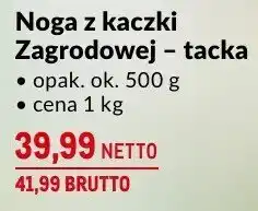 Makro Noga z kaczki zagrodowej tacka 500g Zagrodowy oferta