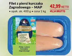 Makro Filet z piersi kurczaka zagrodowego MAP 400g Zagrodowy oferta