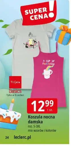 E.Leclerc Koszula nocna damska Tissaia oferta