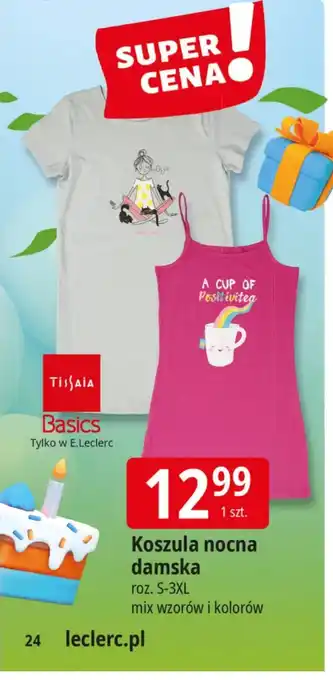 E.Leclerc Koszula nocna damska Tissaia oferta