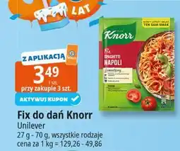 E.Leclerc Fix spaghetti napoli Knorr oferta
